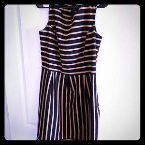 Black and Tan sleeveless dress.